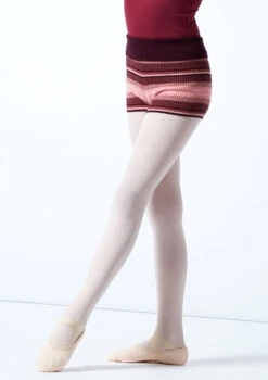 Move Dance Teen Bloom Roll Top Knit Dance Shorts -Dance Clothing Store MOZ5706 STRIPE FRONT 1T 71015.1696981489
