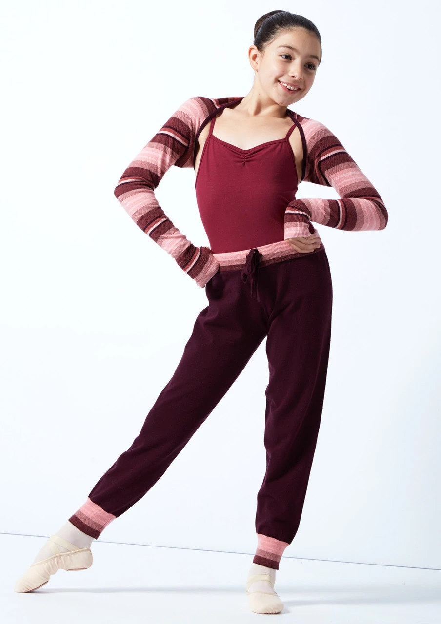 Move Dance Teen Sweet Striped Knit Dance Shrug 3 Move Dance Teen Sweet Striped Knit Dance Shrug - Image 3