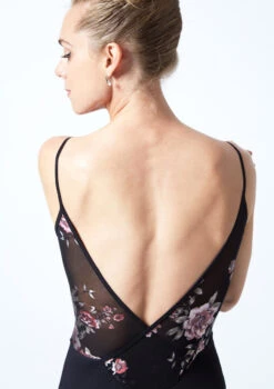 Move Dance Furneaux Floral Wrap Camisole Leotard 9 Move Dance Furneaux Floral Wrap Camisole Leotard -Dance Clothing Store MO L0649 BLK CLOSE UP BACK 1 20450.1678884221