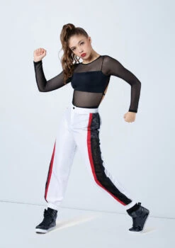 Weissman Long Sleeve Backless Leotard -Dance Clothing Store MT10406 black AH12719 white 406 55083.1698840495