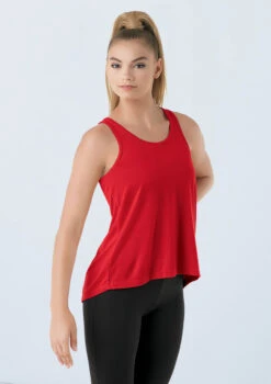 Weissman Flyaway Racerback Tank Top -Dance Clothing Store PT9669 red 0262 01320.1698450570