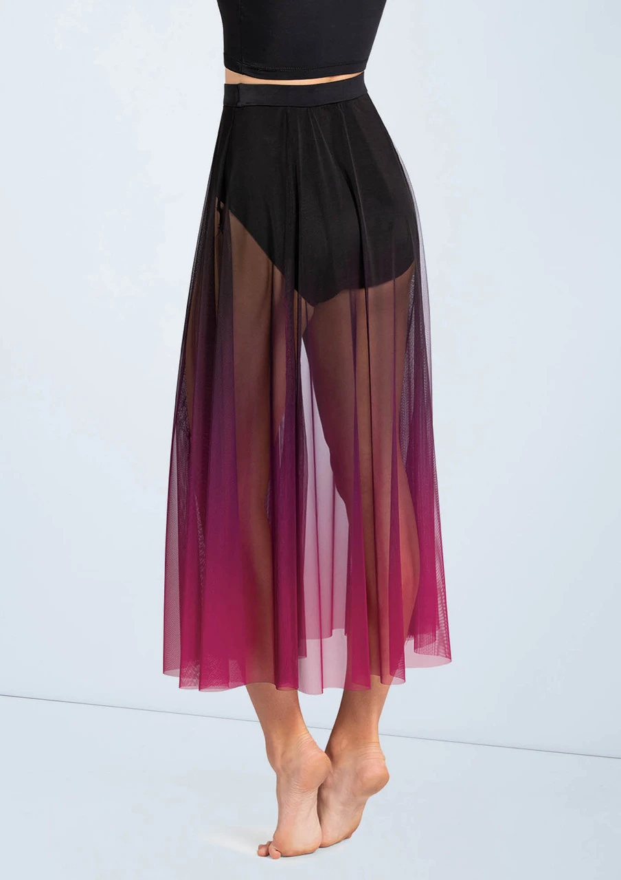 Weissman Ombre Mesh Maxi Skirt 1 Weissman Ombre Mesh Maxi Skirt