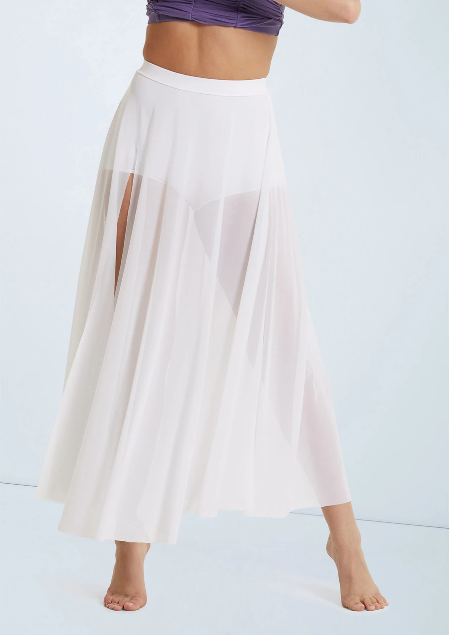 Weissman High Waist Mesh Maxi Skirt 2 Weissman High Waist Mesh Maxi Skirt - Image 2