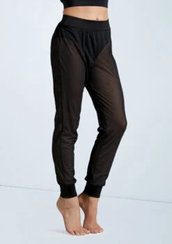 Weissman Mesh Jogger Pants -Dance Clothing Store SM11625 black 160372 84111.1698840527