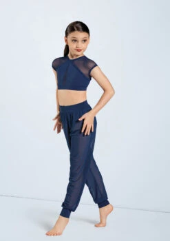 Weissman Mesh Jogger Pants -Dance Clothing Store SM11625 navy 998 62857.1678891641