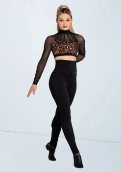 Weissman Cage Strap Sequin Crop Top -Dance Clothing Store SQ10732 red MT7447 black 3921 47151.1678891681