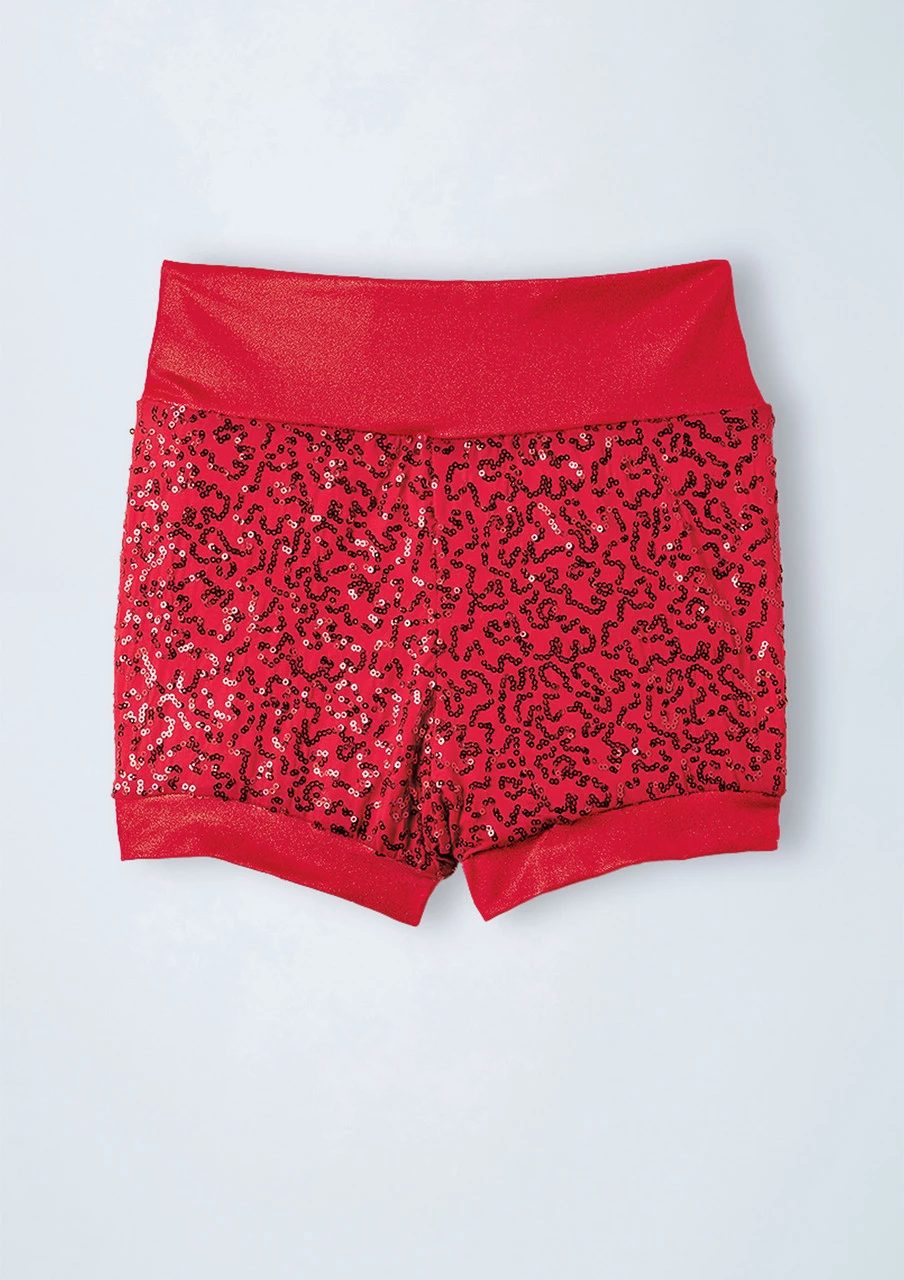 Weissman High Waist Sequin Shorts 2 Weissman High Waist Sequin Shorts - Image 2