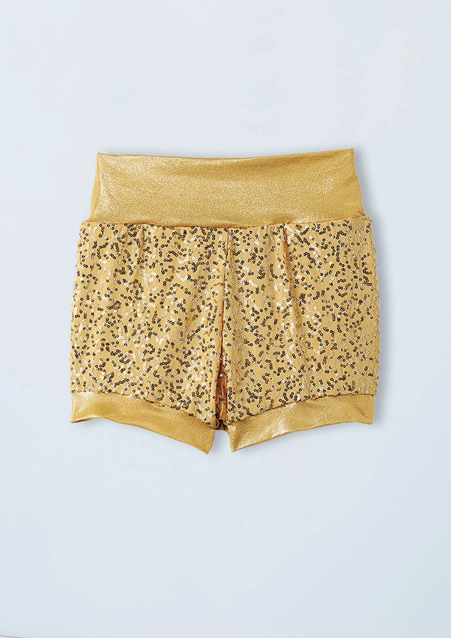 Weissman High Waist Sequin Shorts 1 Weissman High Waist Sequin Shorts