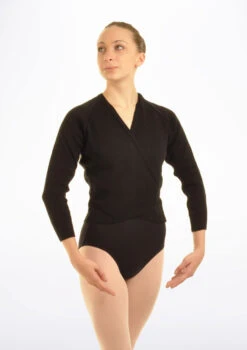 Tappers & Pointers Knit Ballet Wrap -Dance Clothing Store TAXCLS MAIN BLK 99771.1678886458