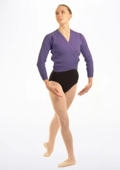 Tappers & Pointers Knit Ballet Wrap -Dance Clothing Store TAXCLS MAIN PUR 49593.1678886458