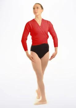 Tappers & Pointers Knit Ballet Wrap -Dance Clothing Store TAXCLS MAIN RED 84099.1678886458