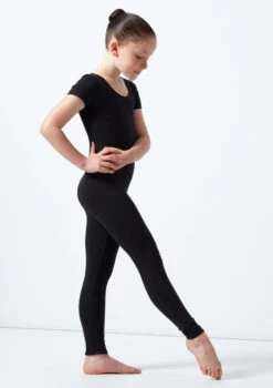 Alegra Jasmin Girls Short Sleeve Catsuit -Dance Clothing Store al c5224 alegra jasmin girls short sleeve catsuit black front T 59651.1691191549