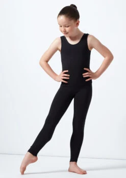 Alegra Tasha Girls Sleeveless Catsuit -Dance Clothing Store al c5225 alegra tasha girls sleeveless catsuit black front T 47326.1690534006