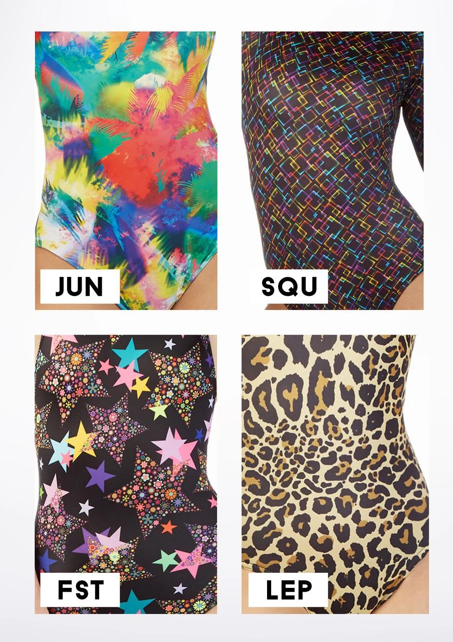 Alegra Girls Patterned Skirted Minnie Leotard 2 Alegra Girls Patterned Skirted Minnie Leotard - Image 2