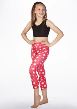 Alegra Girls Patterned Crop Leggings -Dance Clothing Store al p5206 alegra girls patterned crop leggings front no2 19837.1678876117