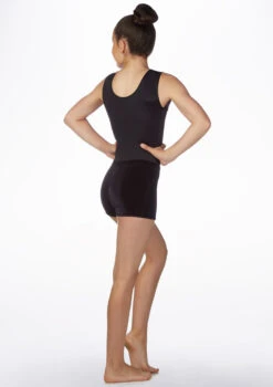 Alegra Girls Velour Gymnastics Shorts -Dance Clothing Store al r5927 alegra girls velour gymnastics shorts black back 07865.1678877614