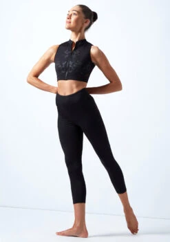 Bloch Rayna Zip Front Crop Top