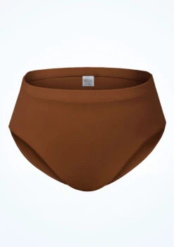 Bloch Girls Zaniah High Waist Brief -Dance Clothing Store blcr3394 coffee front 25266.1691450417
