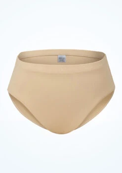 Bloch Girls Zaniah High Waist Brief -Dance Clothing Store blcr3394 sand front 24522.1691450416
