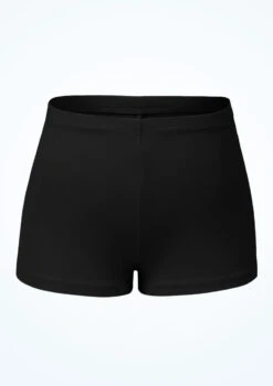 Bloch Girls Starr High Waist Shorts -Dance Clothing Store blcr3794 black front 37777.1691450416