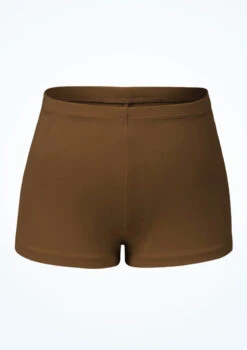 Bloch Girls Starr High Waist Shorts -Dance Clothing Store blcr3794 toffee front 31573.1691536796