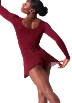 Bloch Professional Wrap Dance Skirt -Dance Clothing Store blr5130 red back t 06700.1698800443
