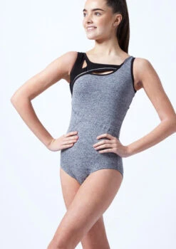 Capezio Teen Cut Out Tank Leotard -Dance Clothing Store ca 11649t capezio teen cut out tank leotard grey front thumbnail T 14469.1698804503