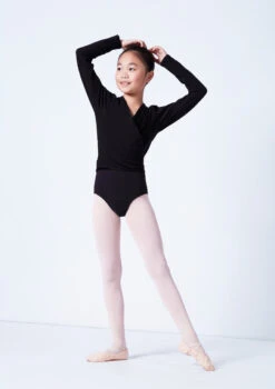 Capezio Class Kids Crossover Ballet Wrap 16 Capezio Class Kids Crossover Ballet Wrap -Dance Clothing Store cad850c black front 1 69901.1689290835