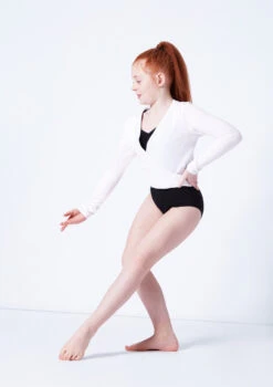 Capezio Class Kids Crossover Ballet Wrap 19 Capezio Class Kids Crossover Ballet Wrap -Dance Clothing Store cad850c white front 1 09202.1689290834