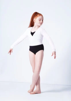Capezio Class Kids Crossover Ballet Wrap 20 Capezio Class Kids Crossover Ballet Wrap -Dance Clothing Store cad850c white front 2 90053.1689290835