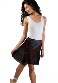 Ballet Rosa Pull On Mesh Dance Skirt -Dance Clothing Store christiane ballet rosa pull on mesh dance skirt black front thumbnail T 79407.1698802532
