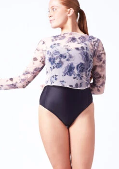 Intermezzo Celia Mesh Top -Dance Clothing Store it6610 pink front t 11437.1698449021