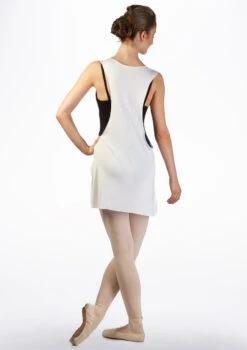 Ballet Rosa Cover-Up Tunic Top -Dance Clothing Store kaguya ballet rosa cover up tunic top white back no1 82989.1678926794