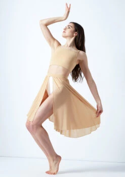 Move Dance Eris Asymmetric Lyrical Half Skirt 20 Move Dance Eris Asymmetric Lyrical Half Skirt -Dance Clothing Store mo r0020 move dance eris asymmetric lyrical half skirt tan front no1 89210.1678884614