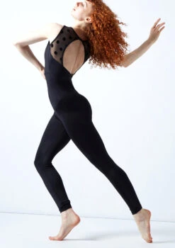 Move Dance Ariella Open Back Catsuit -Dance Clothing Store moc0636 black back 1t 43954.1692921180