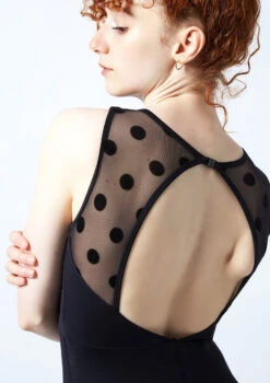 Move Dance Ariella Open Back Catsuit -Dance Clothing Store moc0636 black close up back 1 78369.1678928419