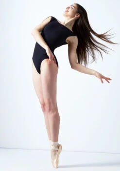Move Dance Kendall Boatneck Low Back Leotard -Dance Clothing Store mol0261 blk front 1 99193.1678884064