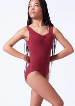Move Dance Lorette Teen Tank Leotard -Dance Clothing Store mol5150 red front t 75124.1695684903