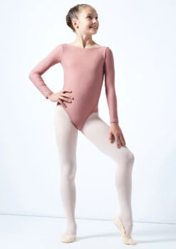 Move Dance Teen Camille Long Sleeve Leotard 24 Move Dance Teen Camille Long Sleeve Leotard -Dance Clothing Store mol5801 pnk front 1 86554.1678884473