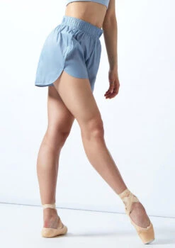 Move Dance Nichelle Heat Retention Short -Dance Clothing Store mop0411 paleblue front 2t 26066.1692921334