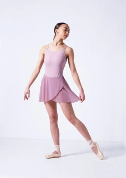 Move Dance Eliana Mock Wrap Skirt 12 Move Dance Eliana Mock Wrap Skirt -Dance Clothing Store mor0028 frenchmauve front 1 40822.1681806918
