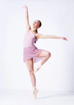 Move Dance Riley Asymmetric Mini Skirt -Dance Clothing Store mor0030 frenchmauve front 1 29646.1681806927