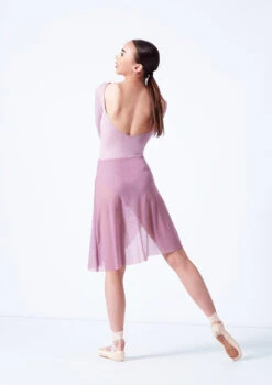 Move Dance Vanessa Gathered Long Skirt -Dance Clothing Store mor0032 frenchmauve back 43892.1681806937