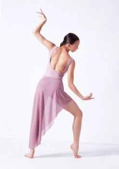Move Dance Amaya Asymmetric Skirt -Dance Clothing Store mor0033 frenchmauve back 2 96619.1681806937