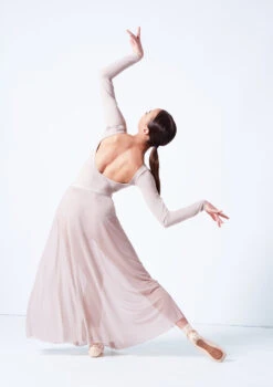 Move Dance Elise Long Skirt -Dance Clothing Store mor0034 latte back 56261.1681806938