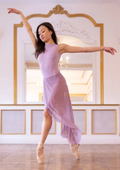 Move Dance Valerie High Low Skirt -Dance Clothing Store mor0035 french mauve front 2 97199.1690548971
