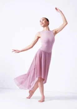 Move Dance Valerie High Low Skirt -Dance Clothing Store mor0035 frenchmauve front 1 70966.1681806947