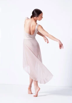 Move Dance Valerie High Low Skirt -Dance Clothing Store mor0035 latte back 79061.1681806947