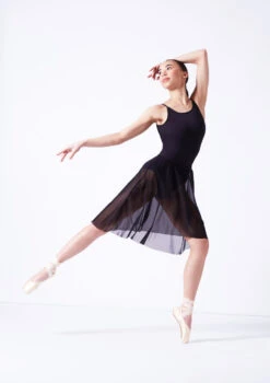 Move Dance Leilani High Low Skirt -Dance Clothing Store mor0036 black front 2 83499.1681806947