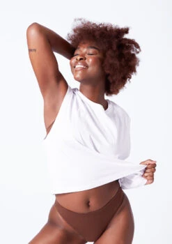 Move Dance Annie Seamless Brief - 2 Pack 20 Move Dance Annie Seamless Brief - 2 Pack -Dance Clothing Store mor0507 coffee close up front 1 25780.1676074660